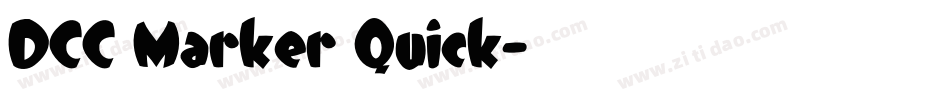 DCC Marker Quick字体转换